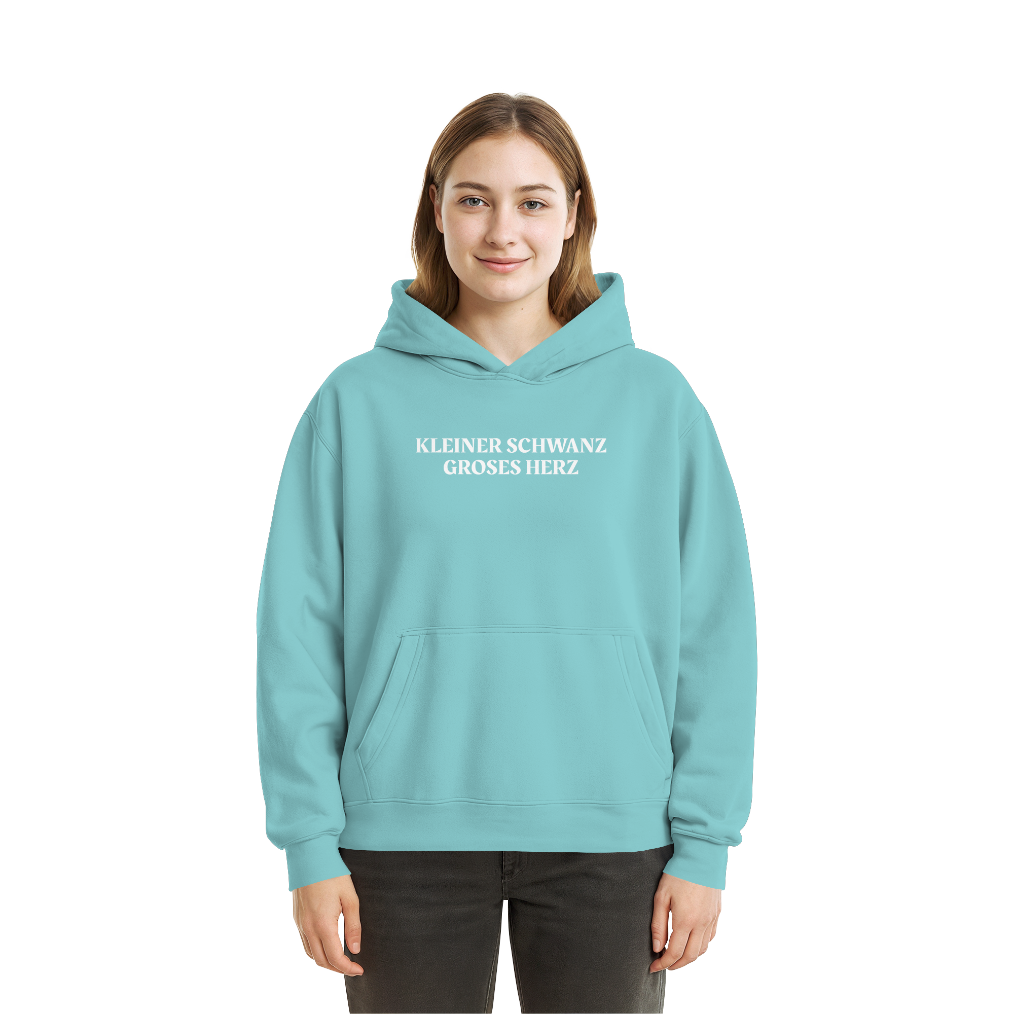 Schwanz Weiss - Fluffy Boxcut Hoodie