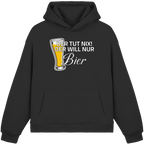 Der Will Nur Bier - Fluffy Boxcut Hoodie