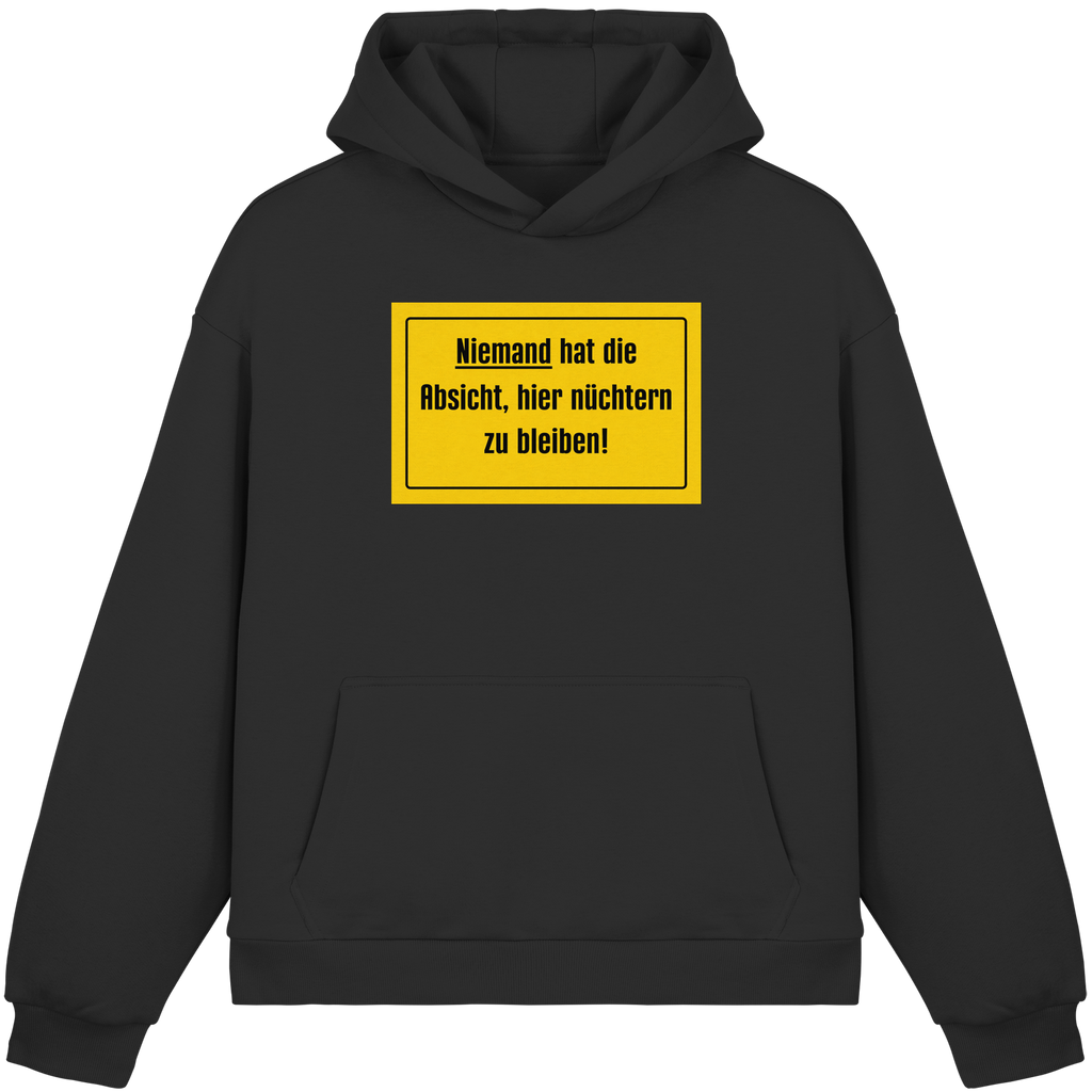 Nüchtern! - Fluffy Boxcut Hoodie