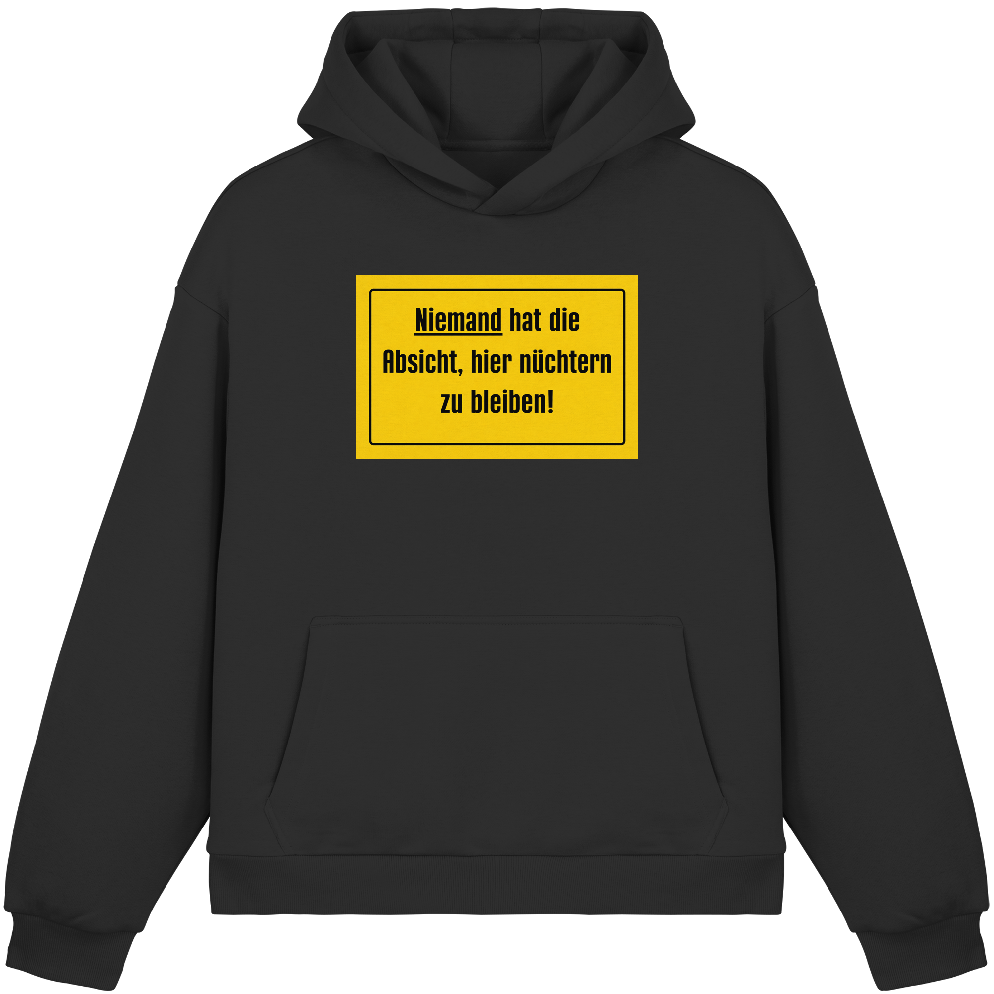 Nüchtern! - Fluffy Boxcut Hoodie