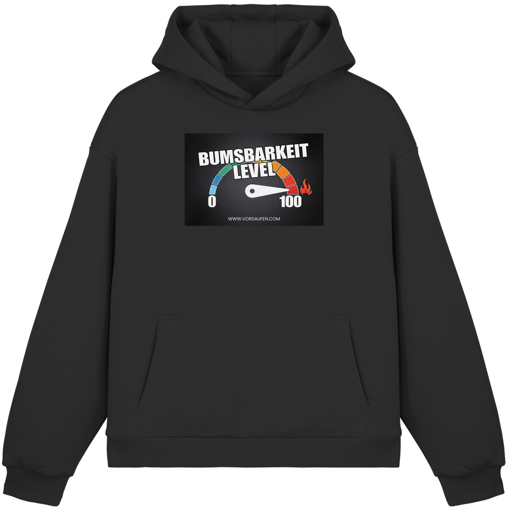 Bumsbarkeit LVL 100 - Fluffy Boxcut Hoodie