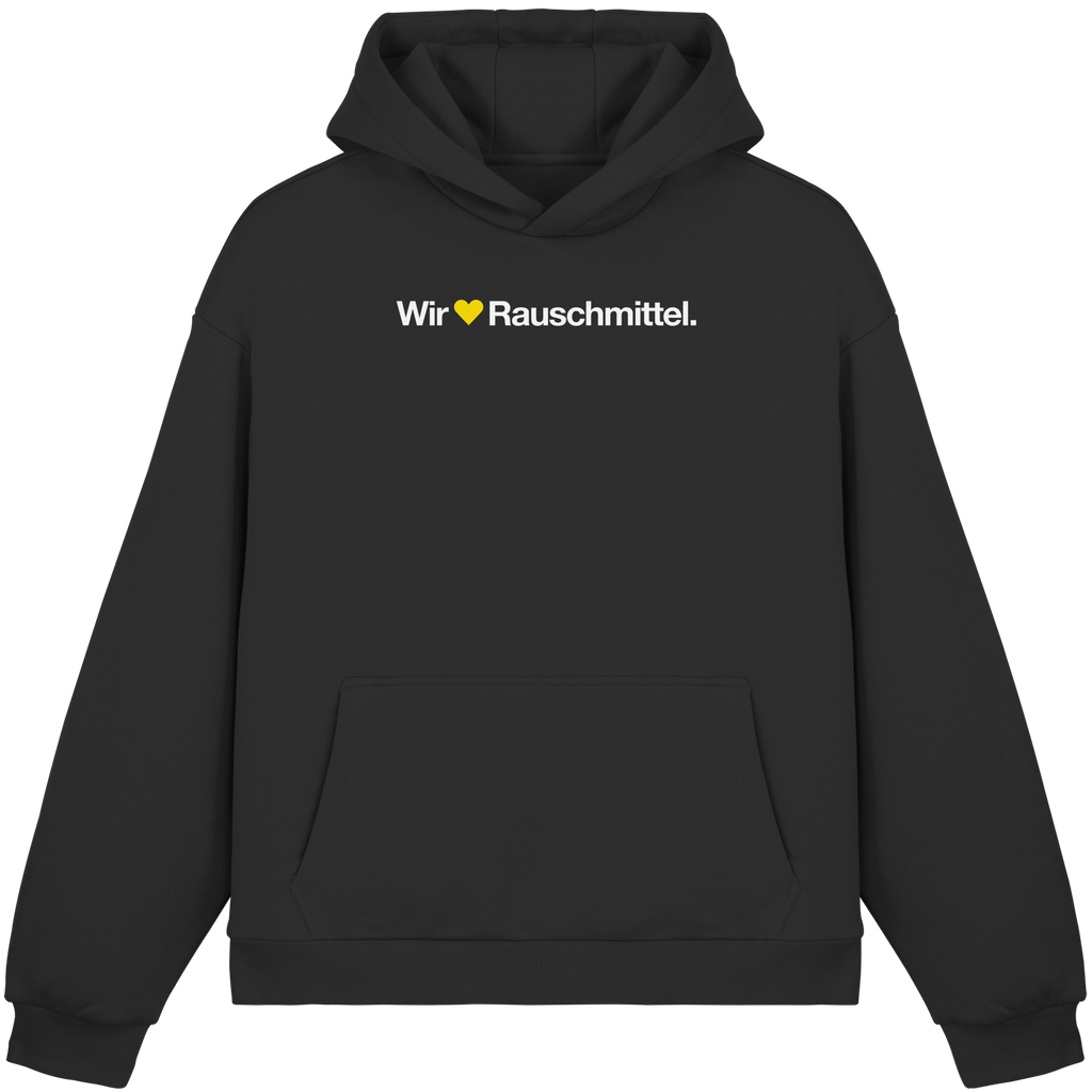 Wir Lieben Rauschmittel - Dark - Fluffy Boxcut Hoodie