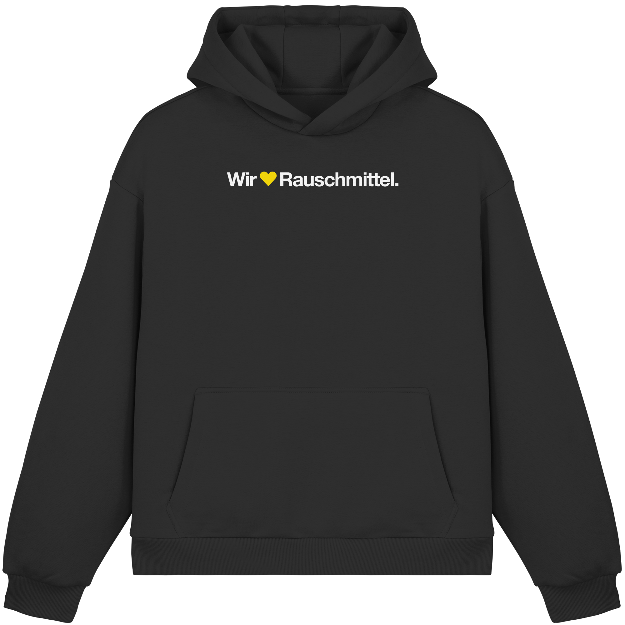 Wir Lieben Rauschmittel - Dark - Fluffy Boxcut Hoodie