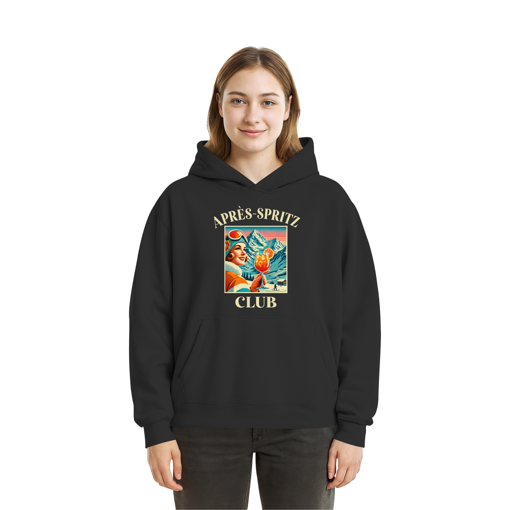 Apres Spritz Club - Fluffy Boxcut Hoodie