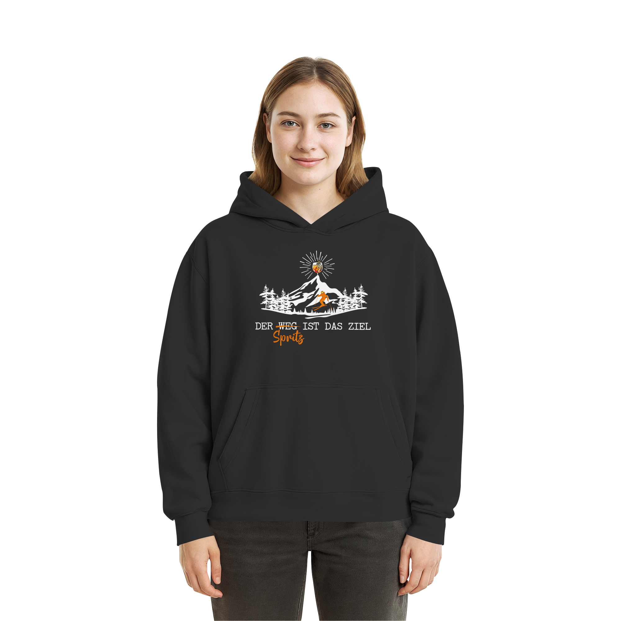 Der Spritz, das Ziel! - Fluffy Boxcut Hoodie