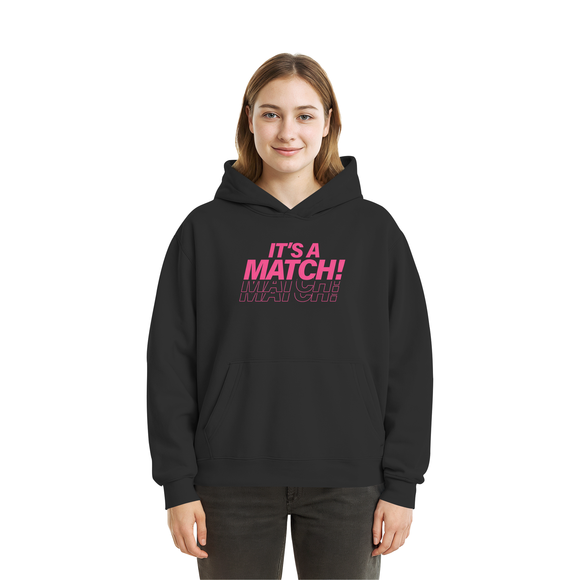 Its A Match - Fluffy Boxcut Hoodie