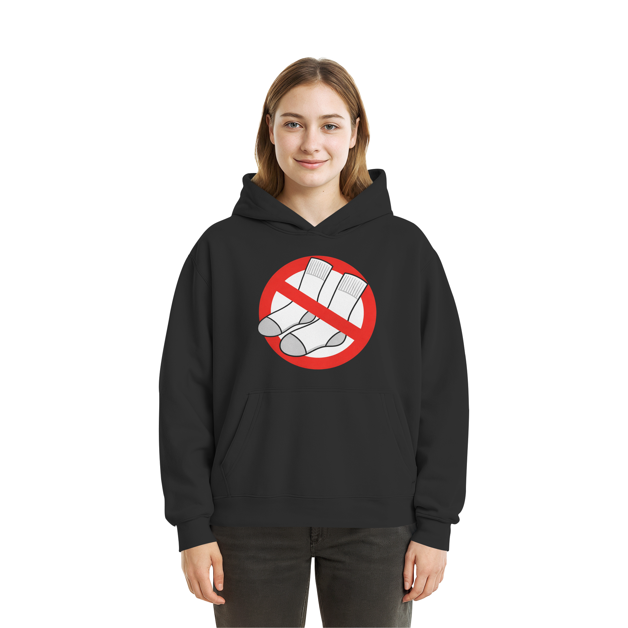No Socks! - Fluffy Boxcut Hoodie