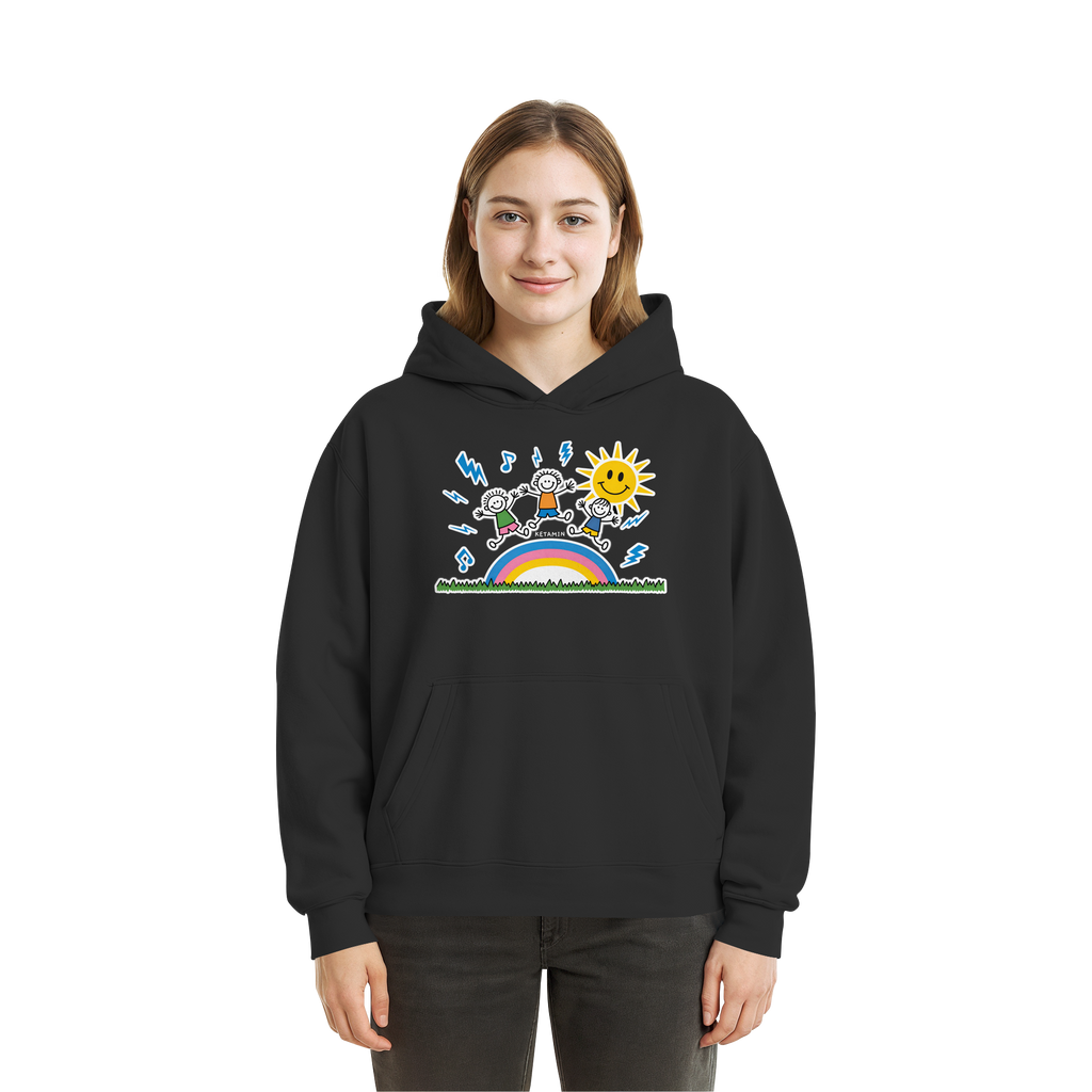 Keta - White - Fluffy Boxcut Hoodie