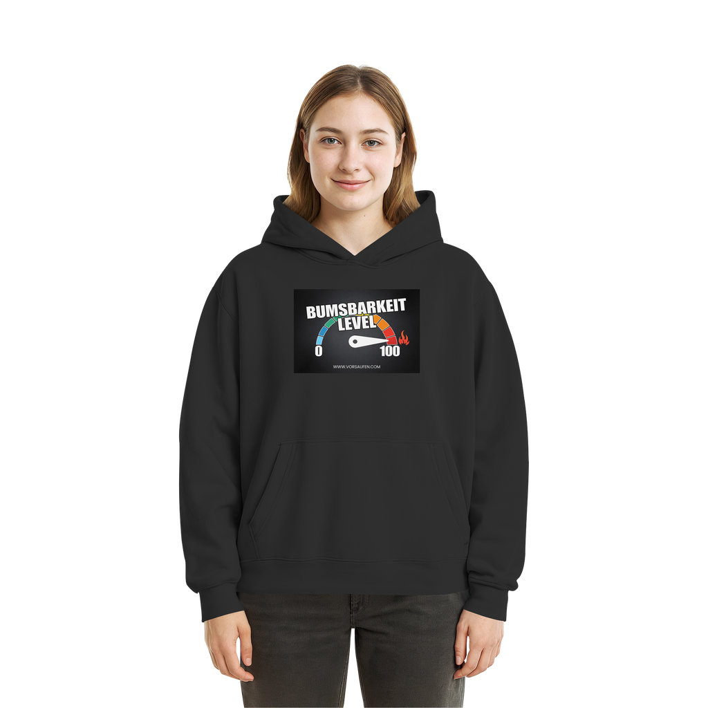 Bumsbarkeit LVL 100 - Fluffy Boxcut Hoodie