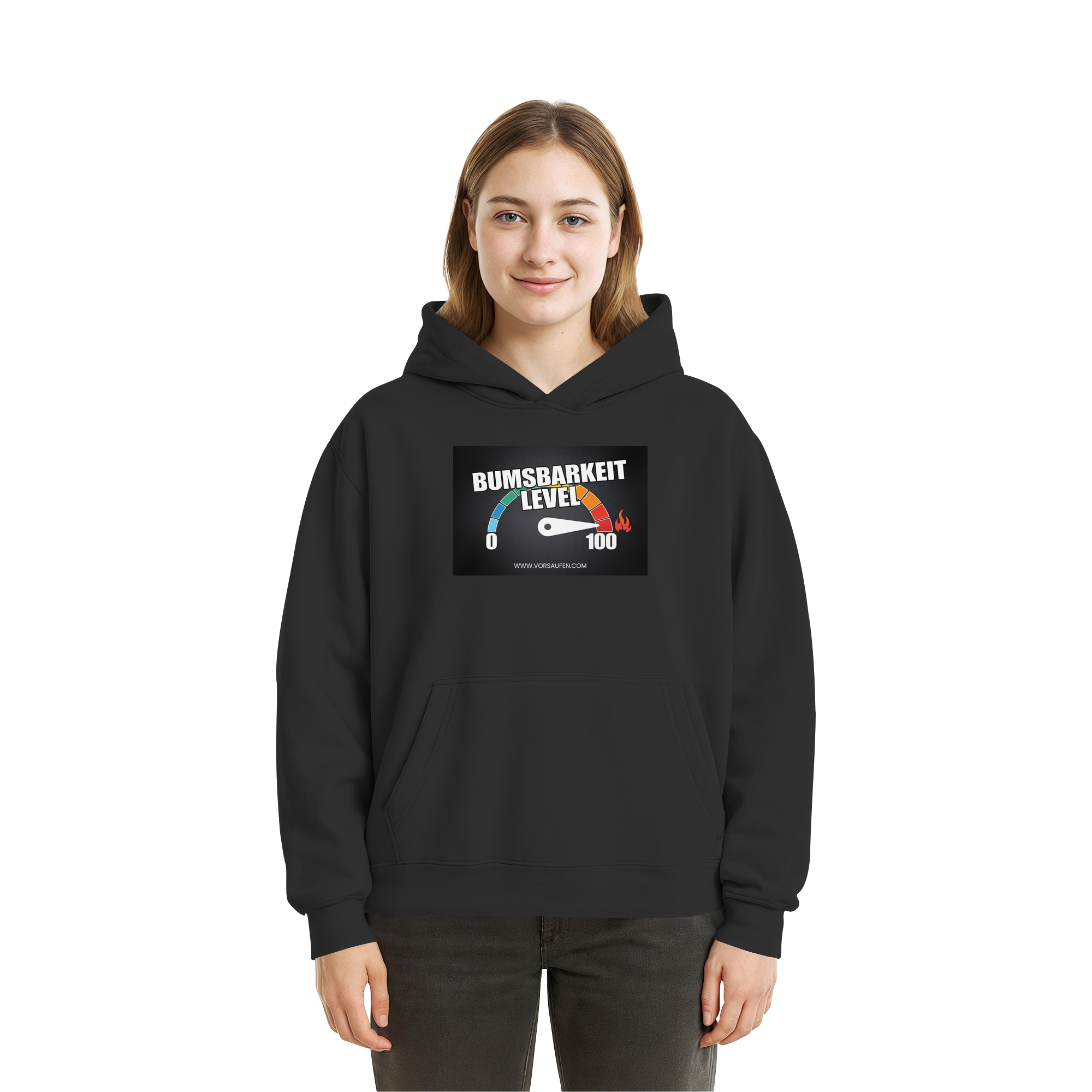 Bumsbarkeit LVL 100 - Fluffy Boxcut Hoodie