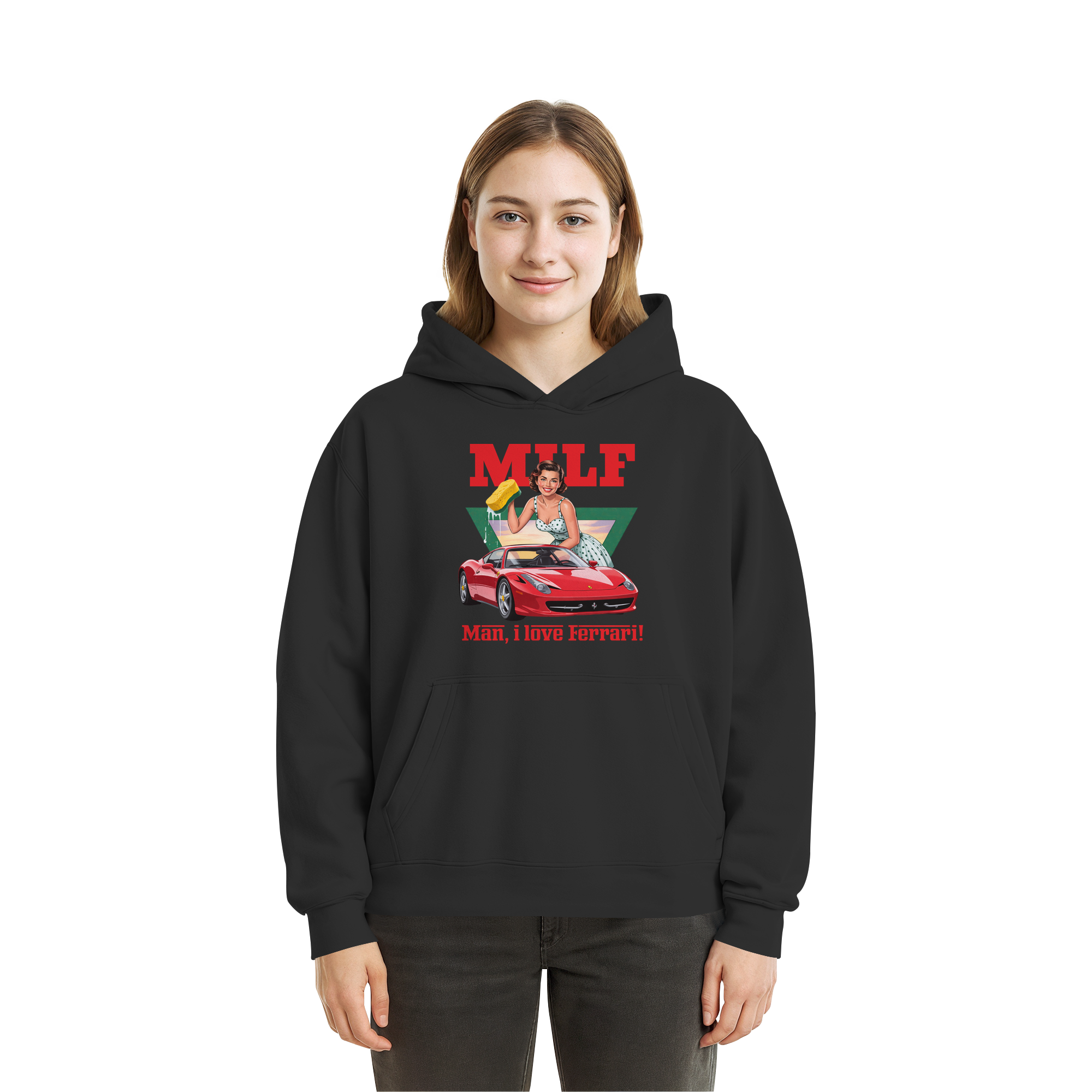 MILF - Fluffy Boxcut Hoodie