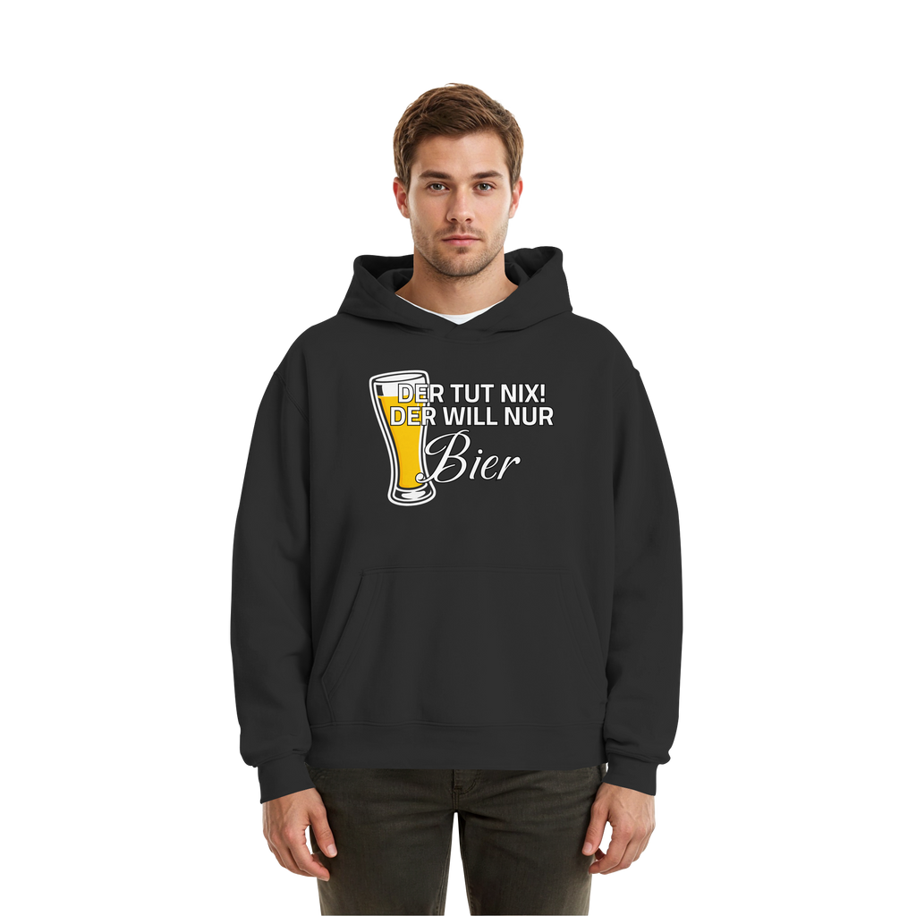 Der Will Nur Bier - Fluffy Boxcut Hoodie