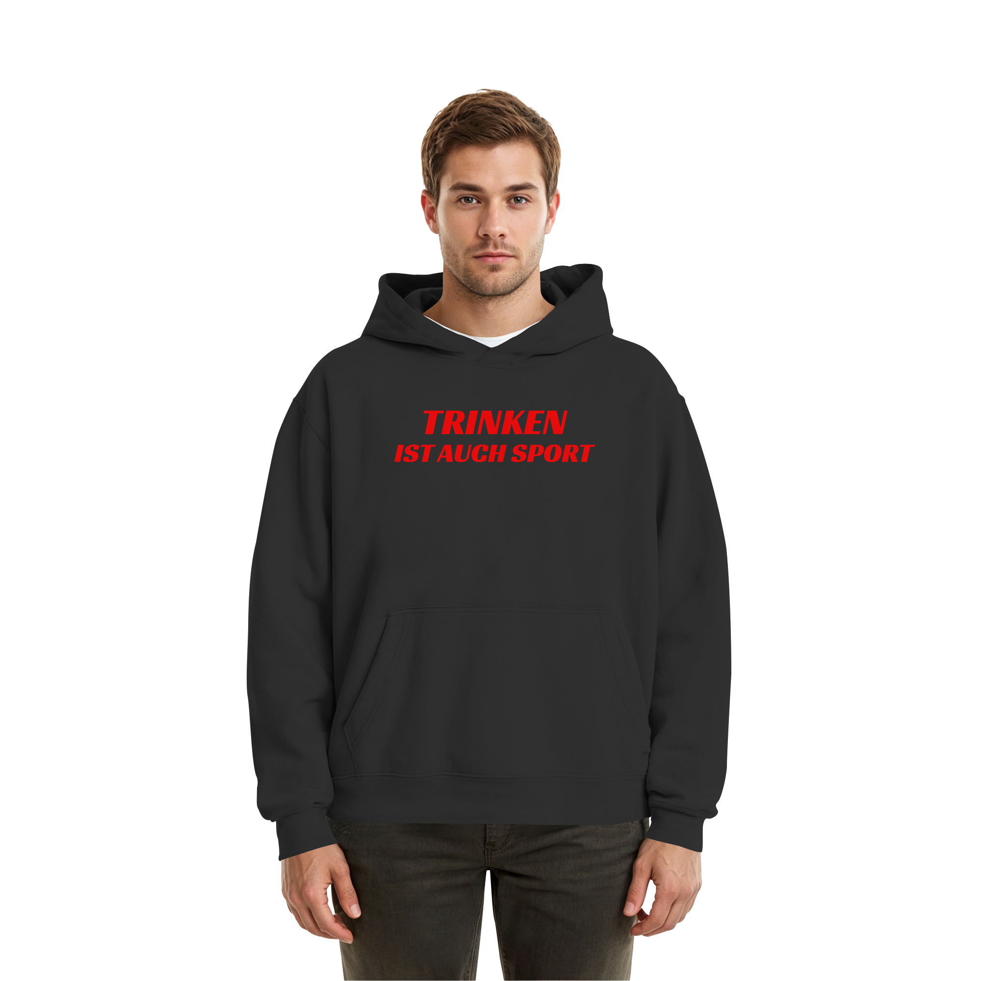 Trinken ist auch Sport - Fluffy Boxcut Hoodie