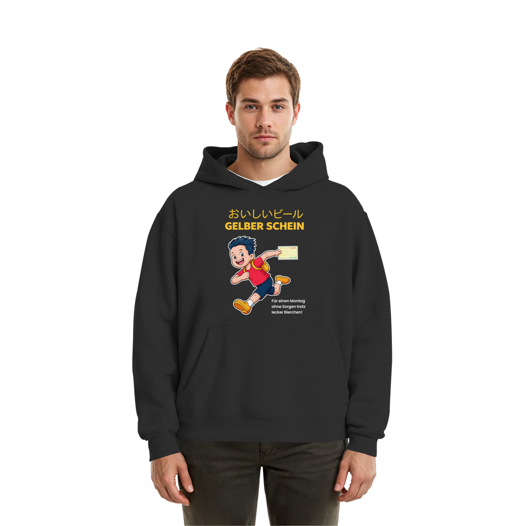 Gelber Schein! - Fluffy Boxcut Hoodie