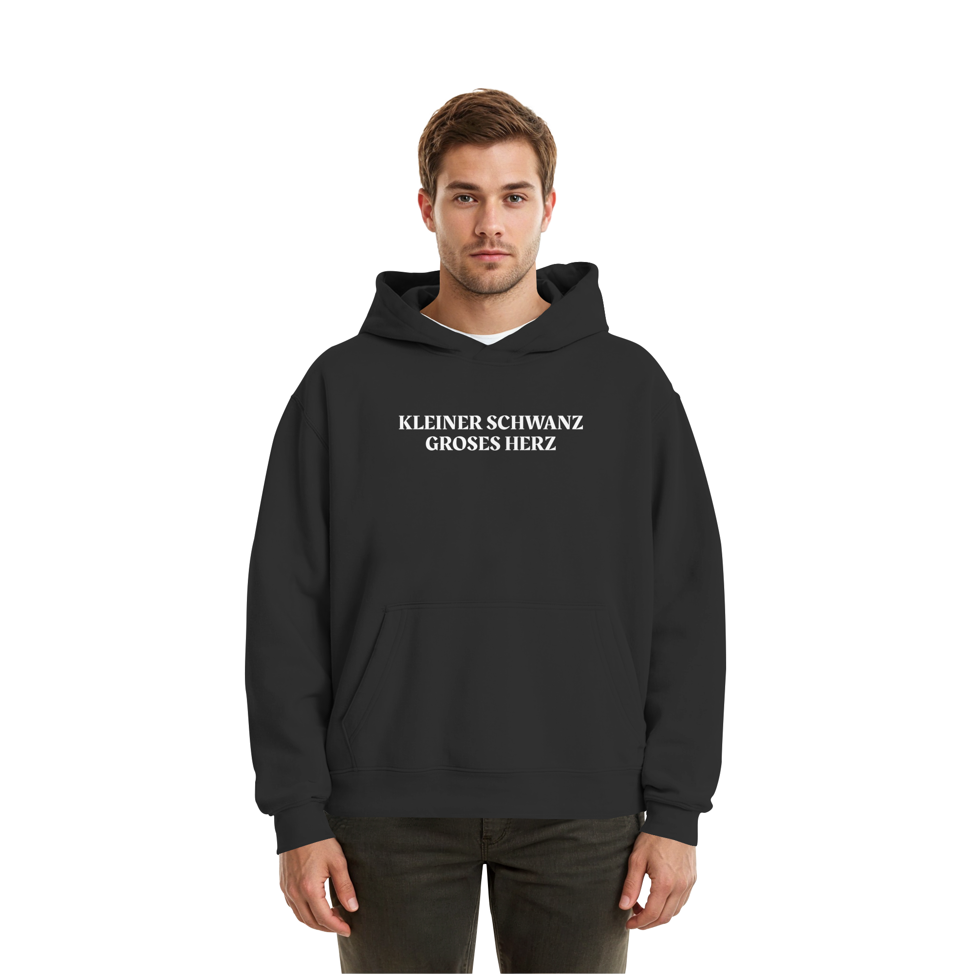 Schwanz Weiss - Fluffy Boxcut Hoodie