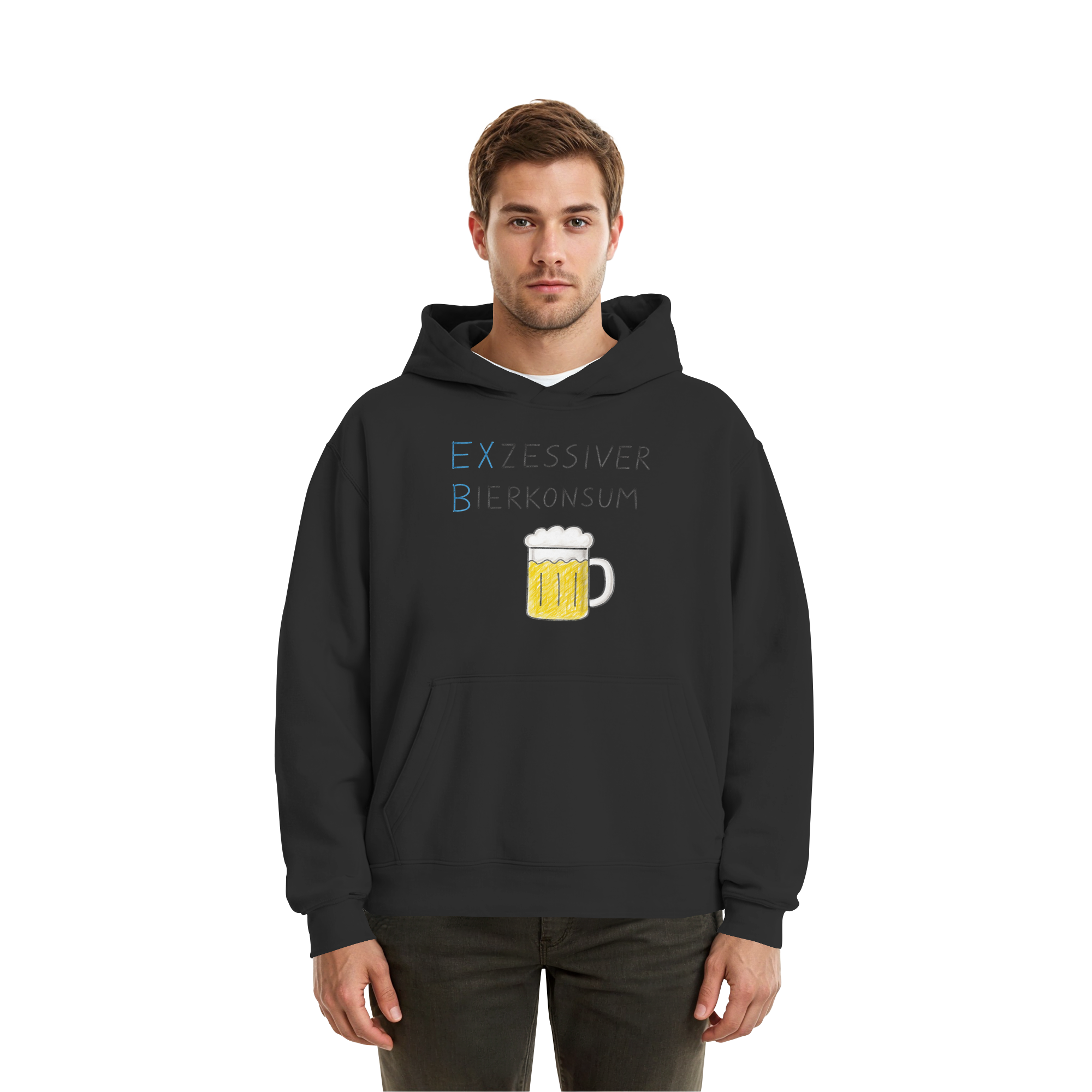 Exzessiver Bierkonsum - Fluffy Boxcut Hoodie