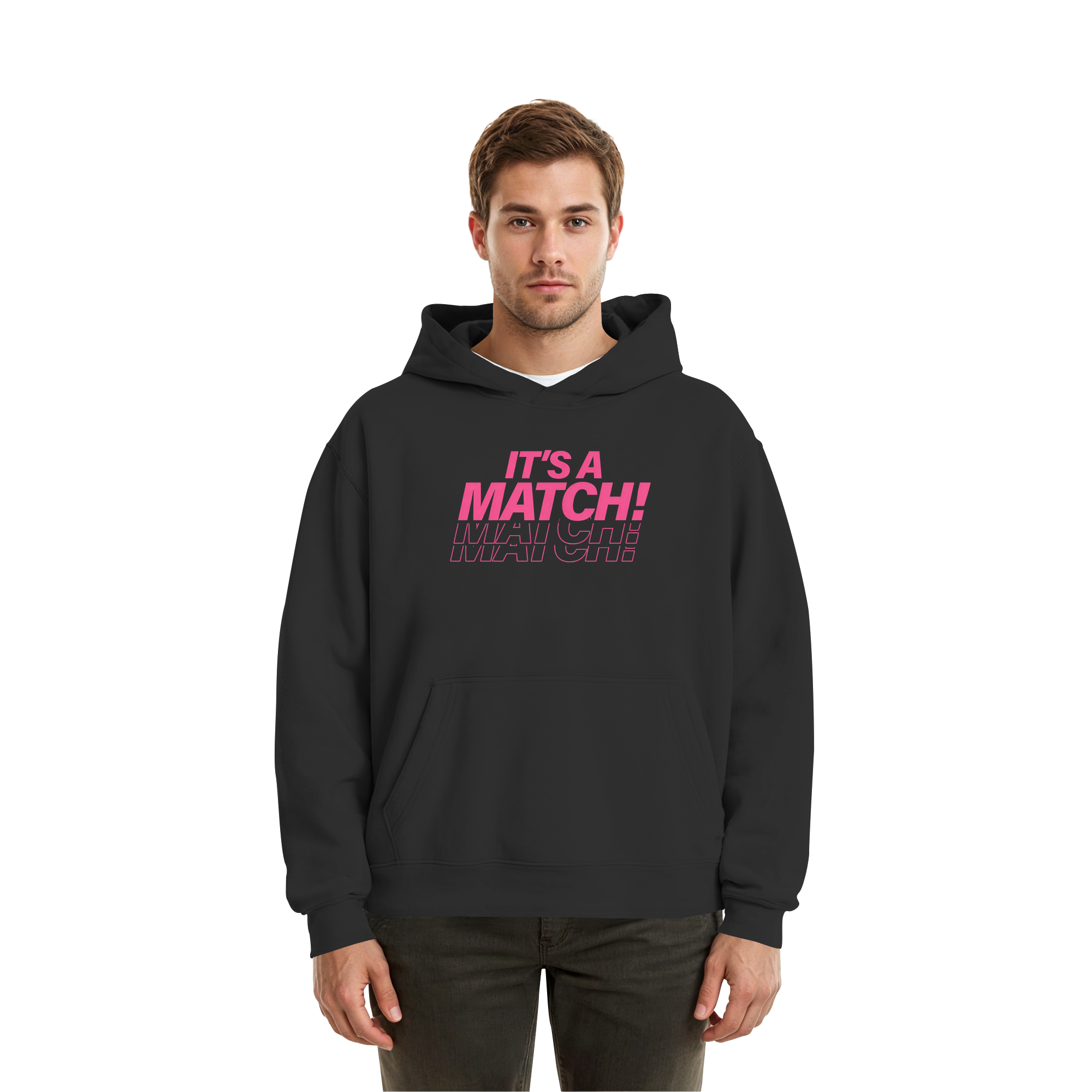 Its A Match - Fluffy Boxcut Hoodie