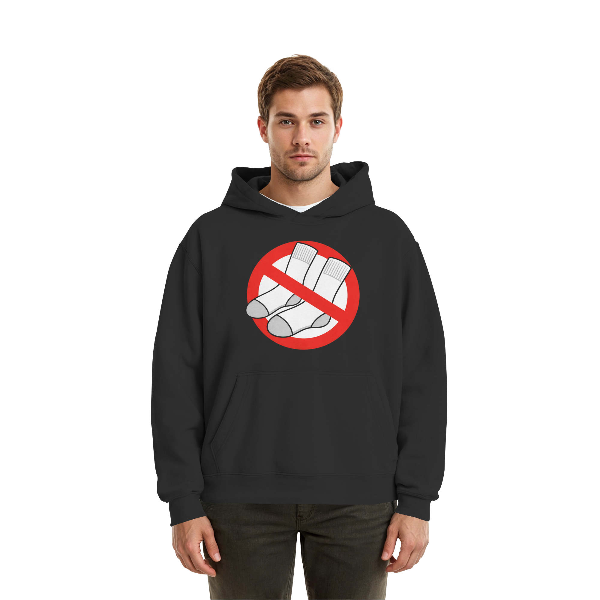 No Socks! - Fluffy Boxcut Hoodie