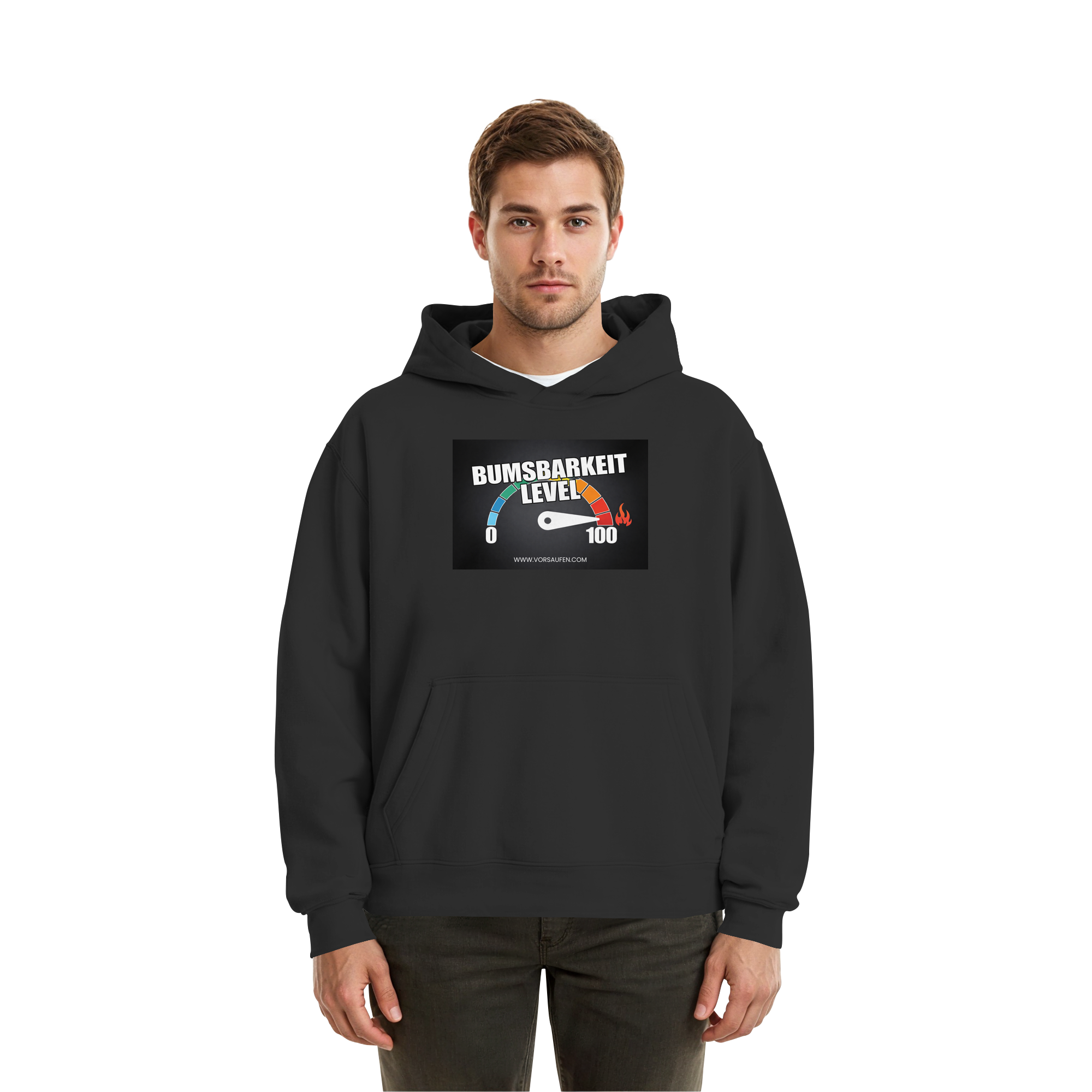 Bumsbarkeit LVL 100 - Fluffy Boxcut Hoodie