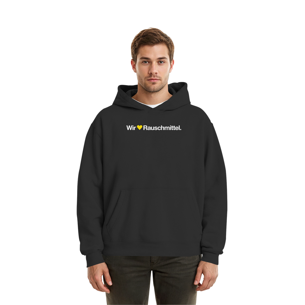 Wir Lieben Rauschmittel - Dark - Fluffy Boxcut Hoodie