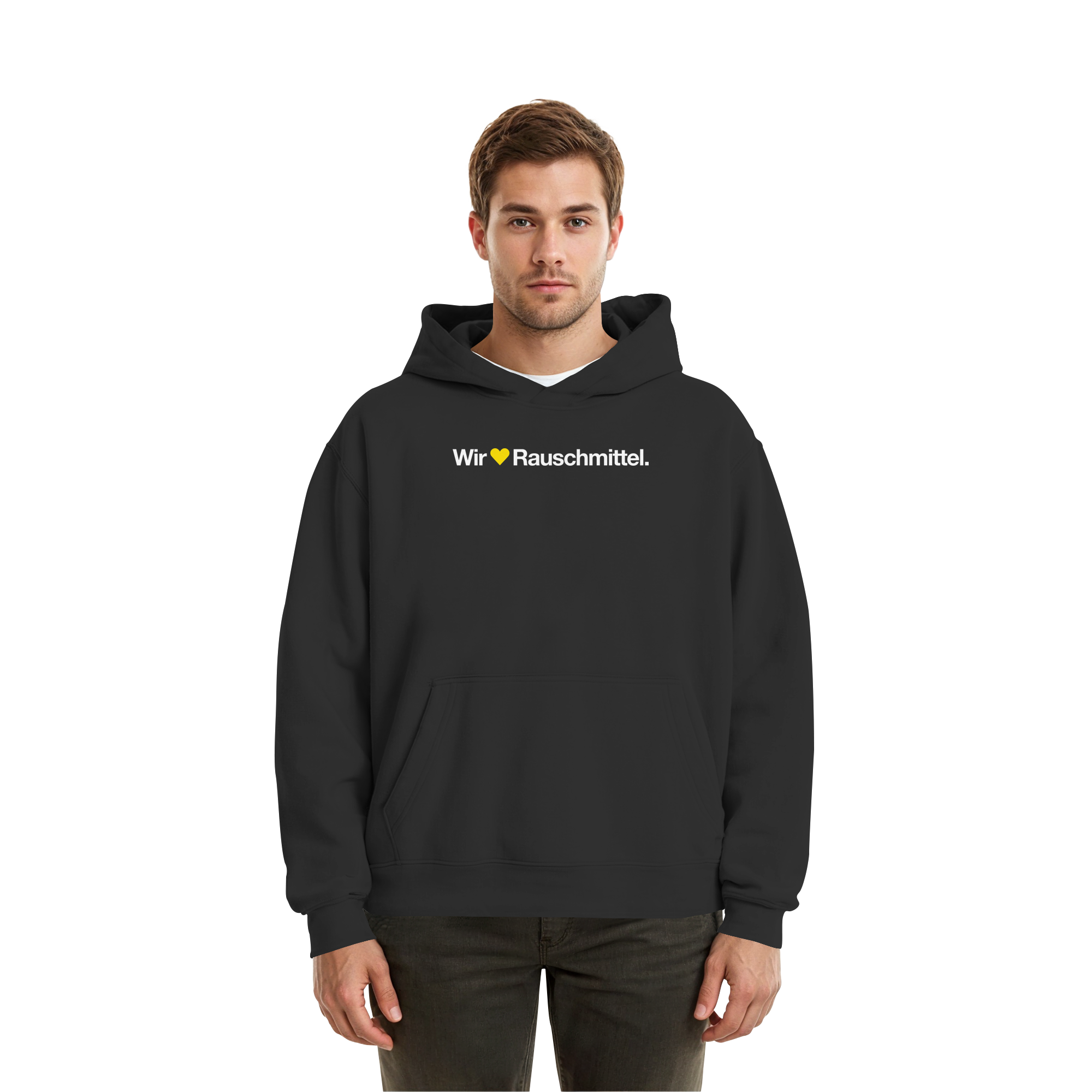 Wir Lieben Rauschmittel - Dark - Fluffy Boxcut Hoodie