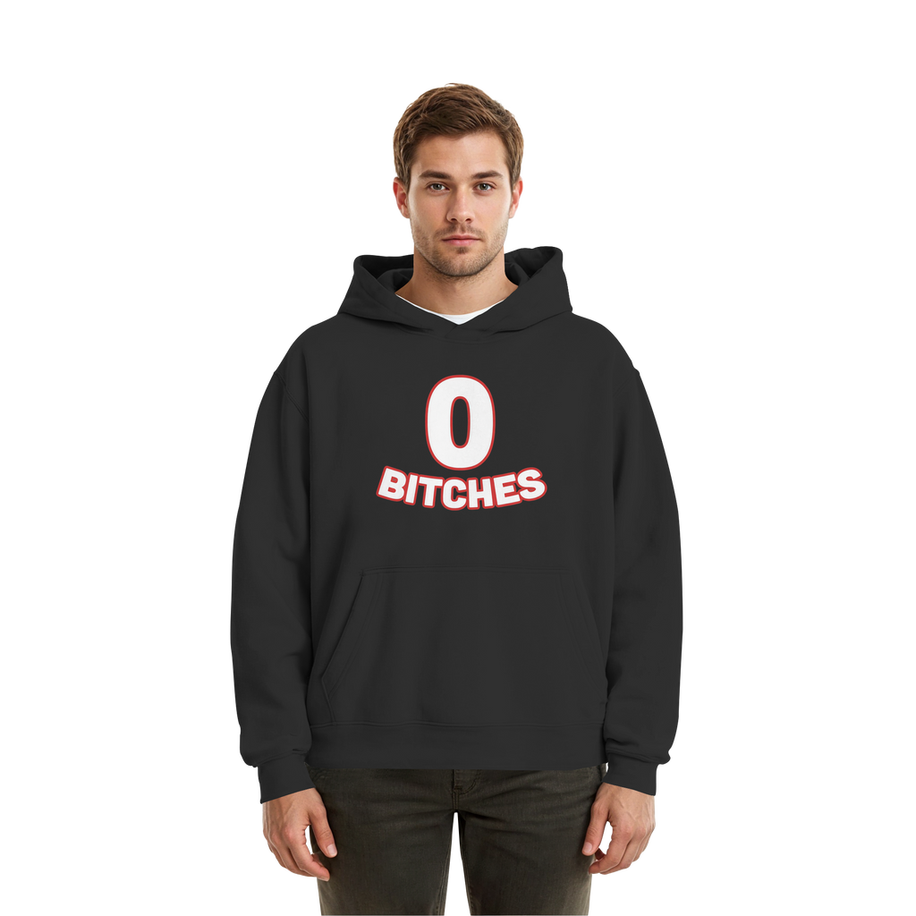 0 Bitches - Fluffy Boxcut Hoodie
