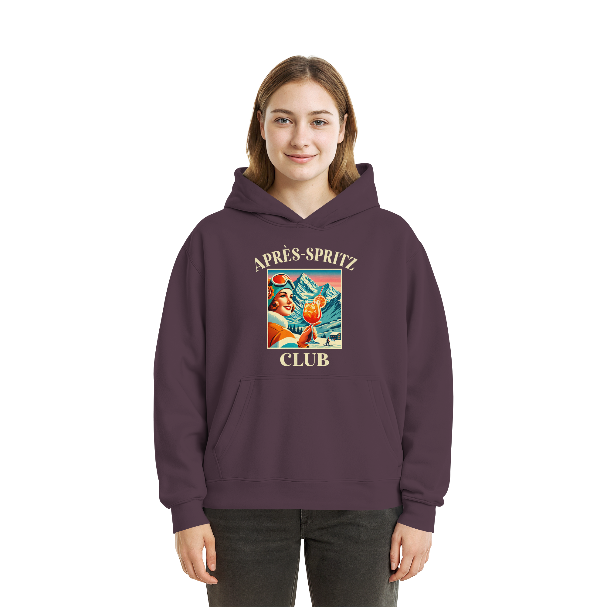 Apres Spritz Club - Fluffy Boxcut Hoodie