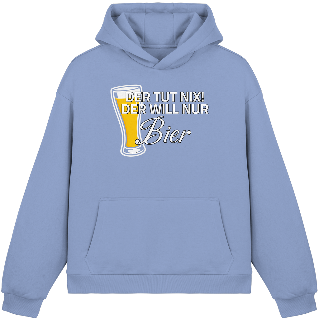 Der Will Nur Bier - Fluffy Boxcut Hoodie