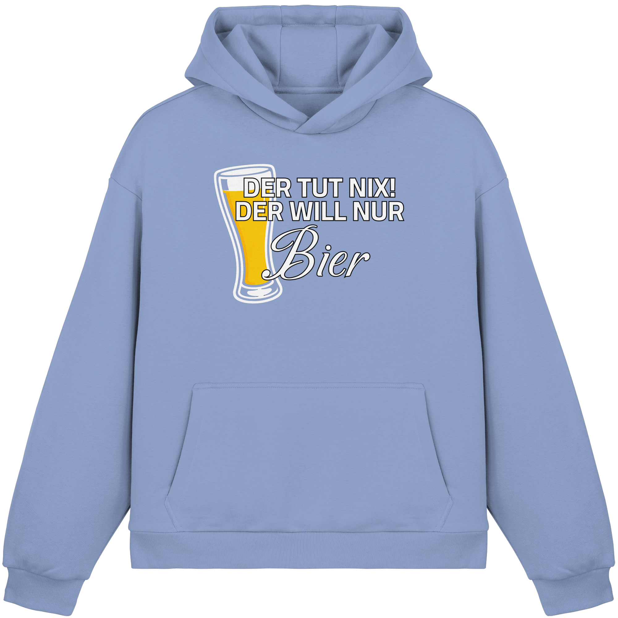 Der Will Nur Bier - Fluffy Boxcut Hoodie