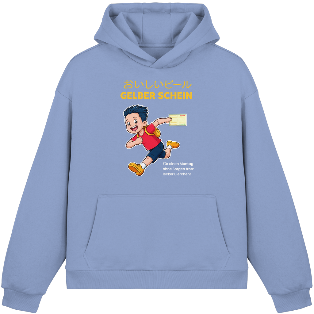 Gelber Schein! - Fluffy Boxcut Hoodie