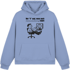 A-Rbeitszeitenbetrug - Black - Fluffy Boxcut Hoodie