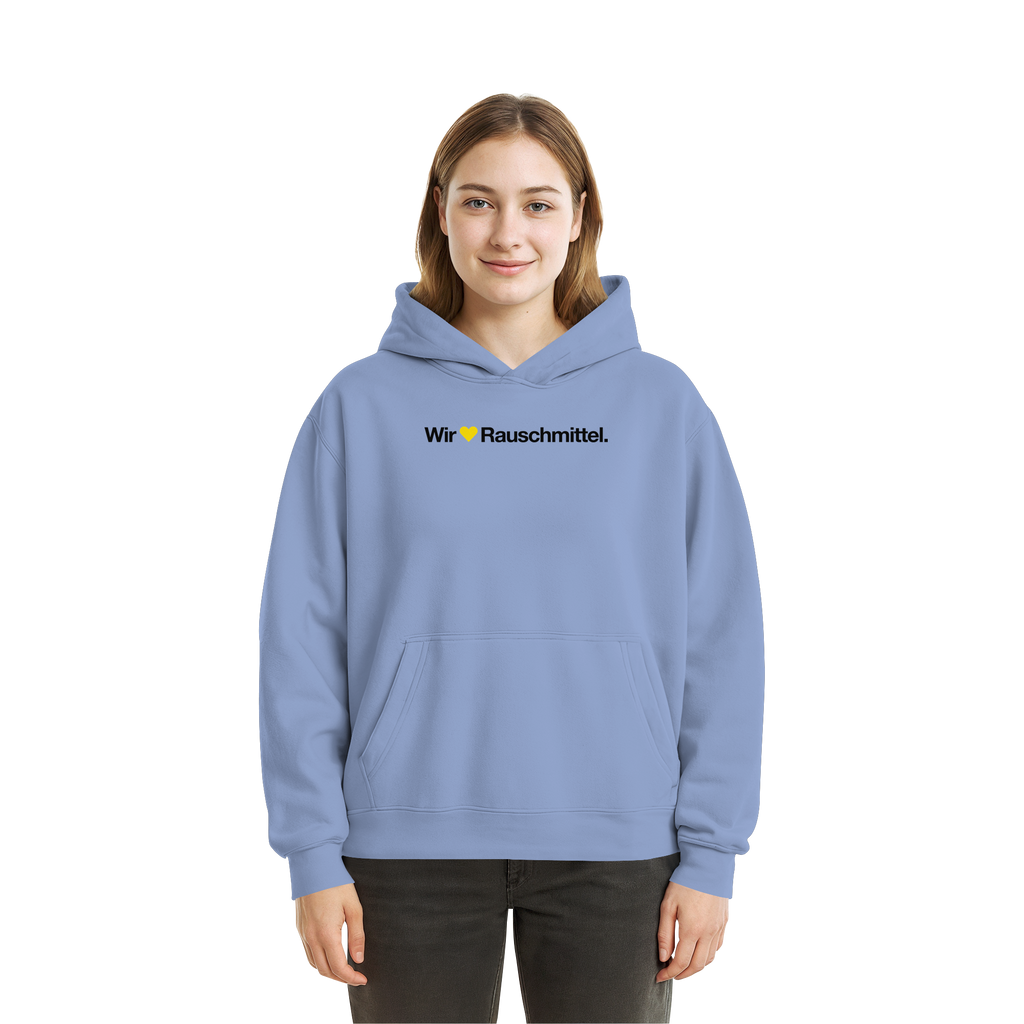 Wir Lieben Rauschmittel - Light - Fluffy Boxcut Hoodie