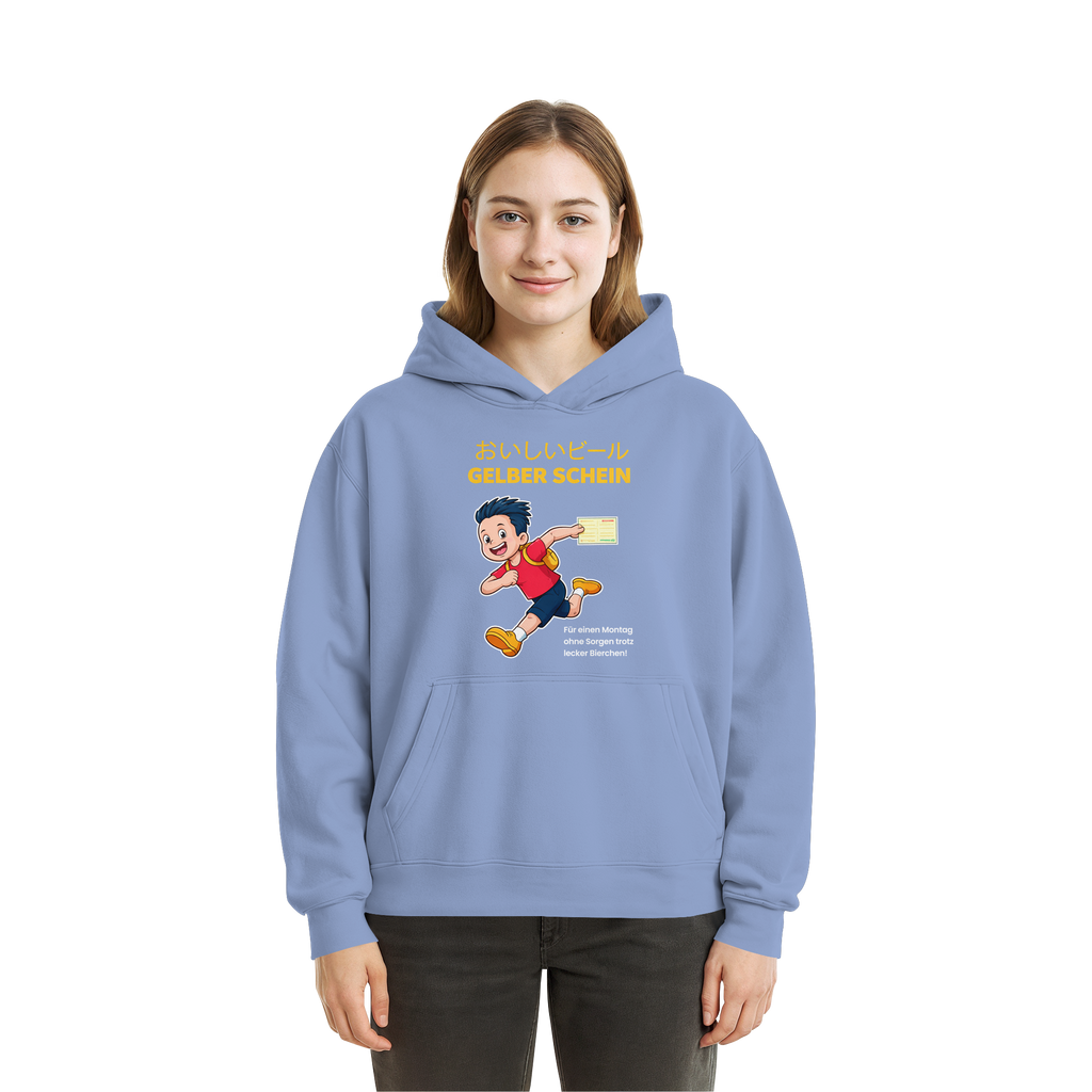 Gelber Schein! - Fluffy Boxcut Hoodie