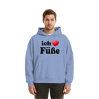 I Love Feet - Fluffy Boxcut Hoodie