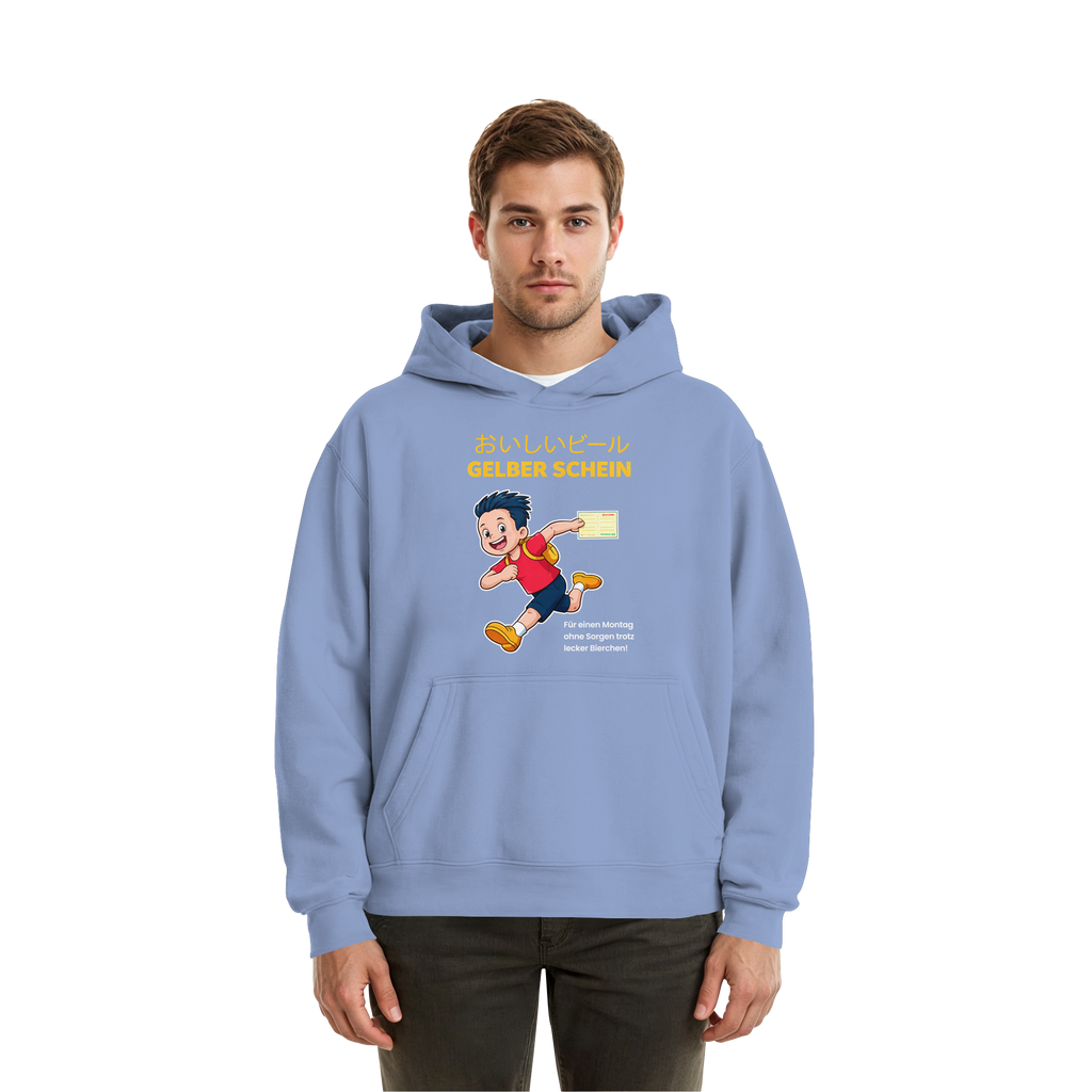 Gelber Schein! - Fluffy Boxcut Hoodie
