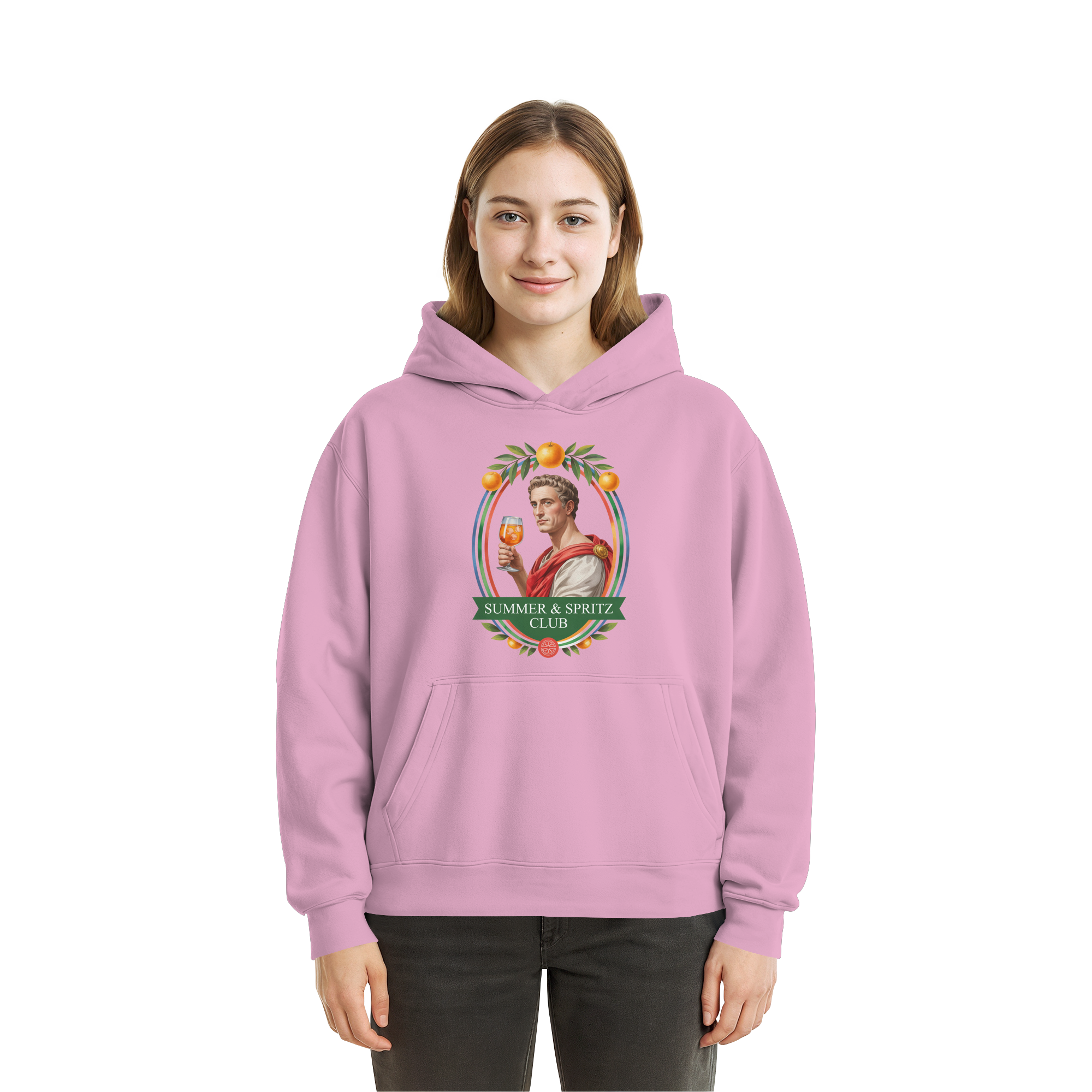 Summer Spritz - Fluffy Boxcut Hoodie