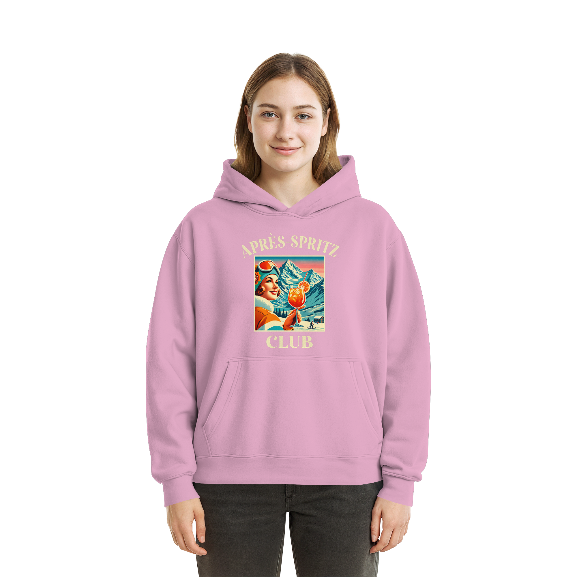 Apres Spritz Club - Fluffy Boxcut Hoodie