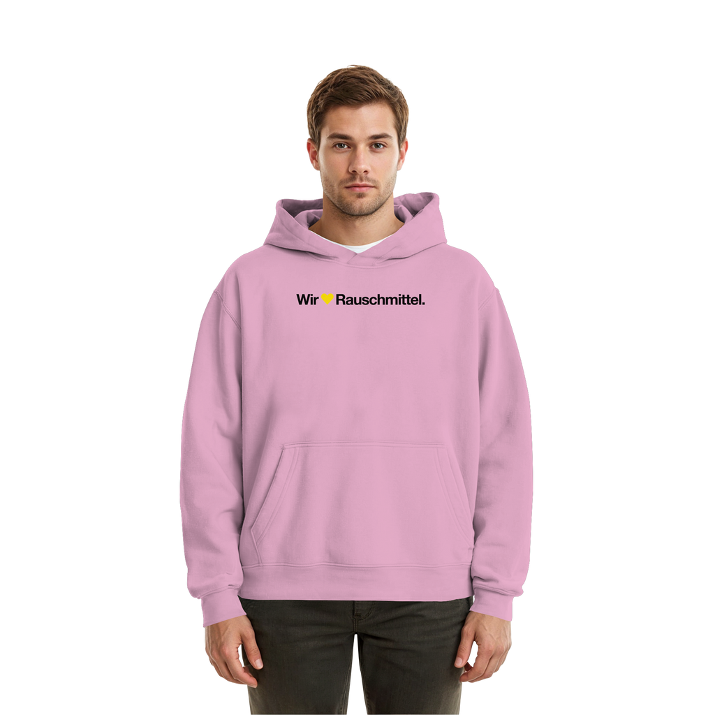 Wir Lieben Rauschmittel - Light - Fluffy Boxcut Hoodie