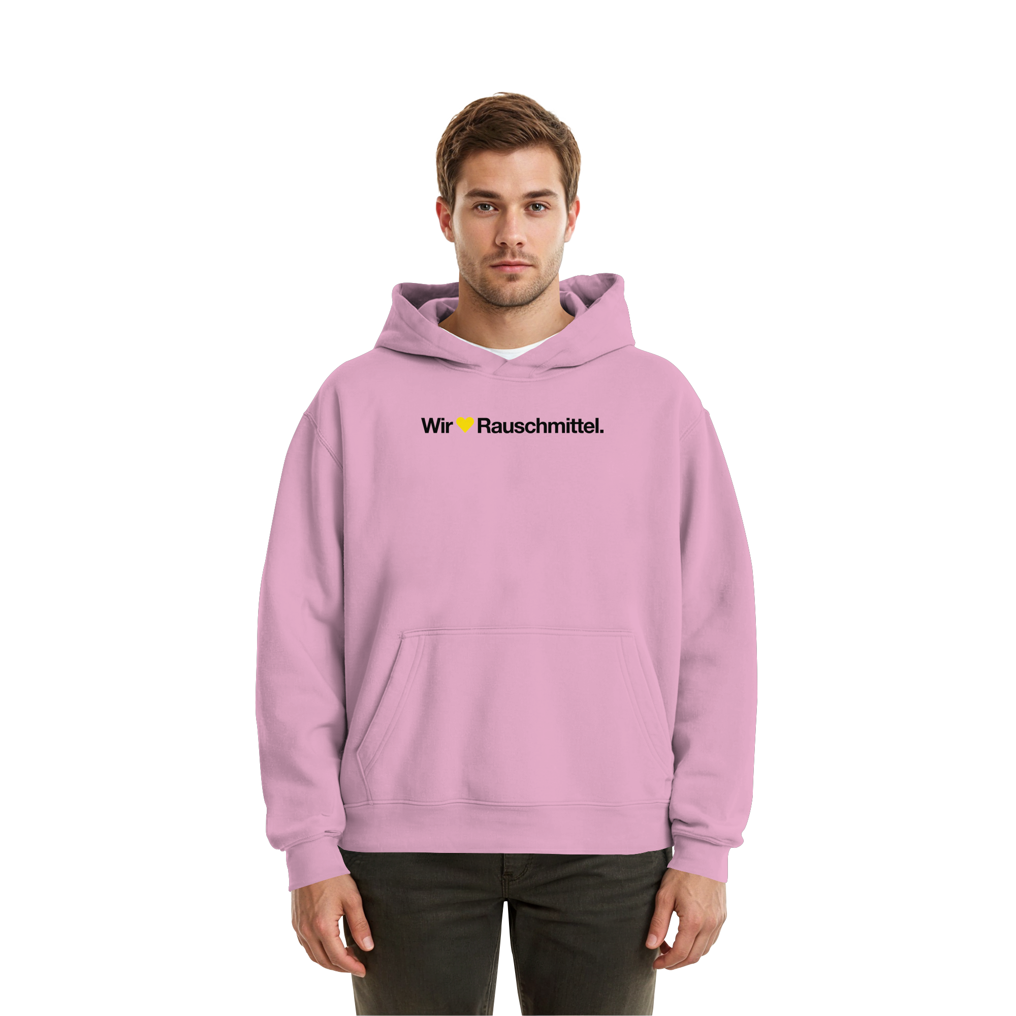 Wir Lieben Rauschmittel - Light - Fluffy Boxcut Hoodie