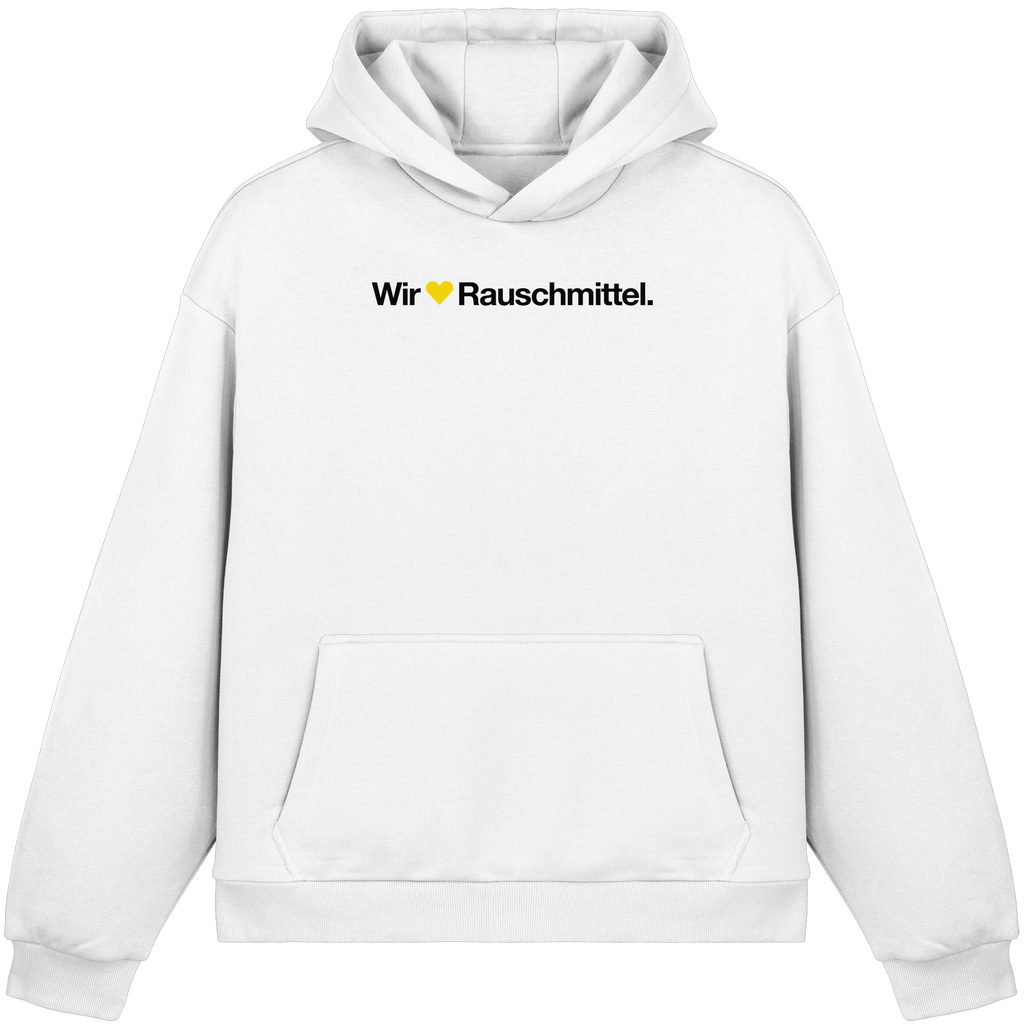 Wir Lieben Rauschmittel - Light - Fluffy Boxcut Hoodie