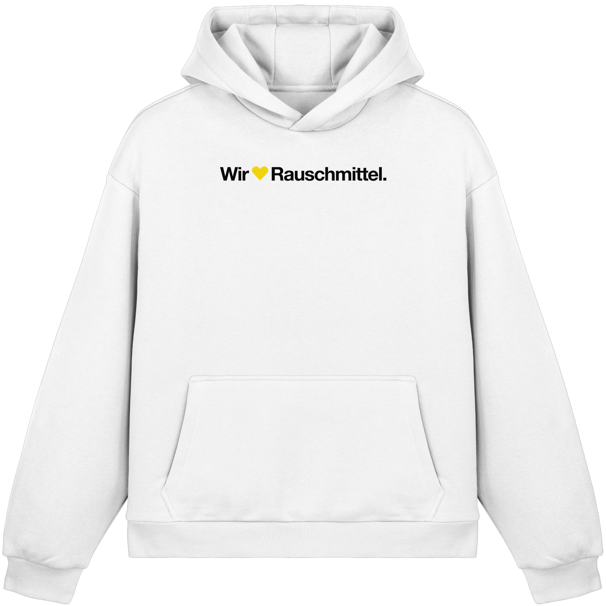 Wir Lieben Rauschmittel - Light - Fluffy Boxcut Hoodie