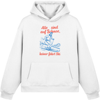 Alle sind auf Schnee! - Fluffy Boxcut Hoodie