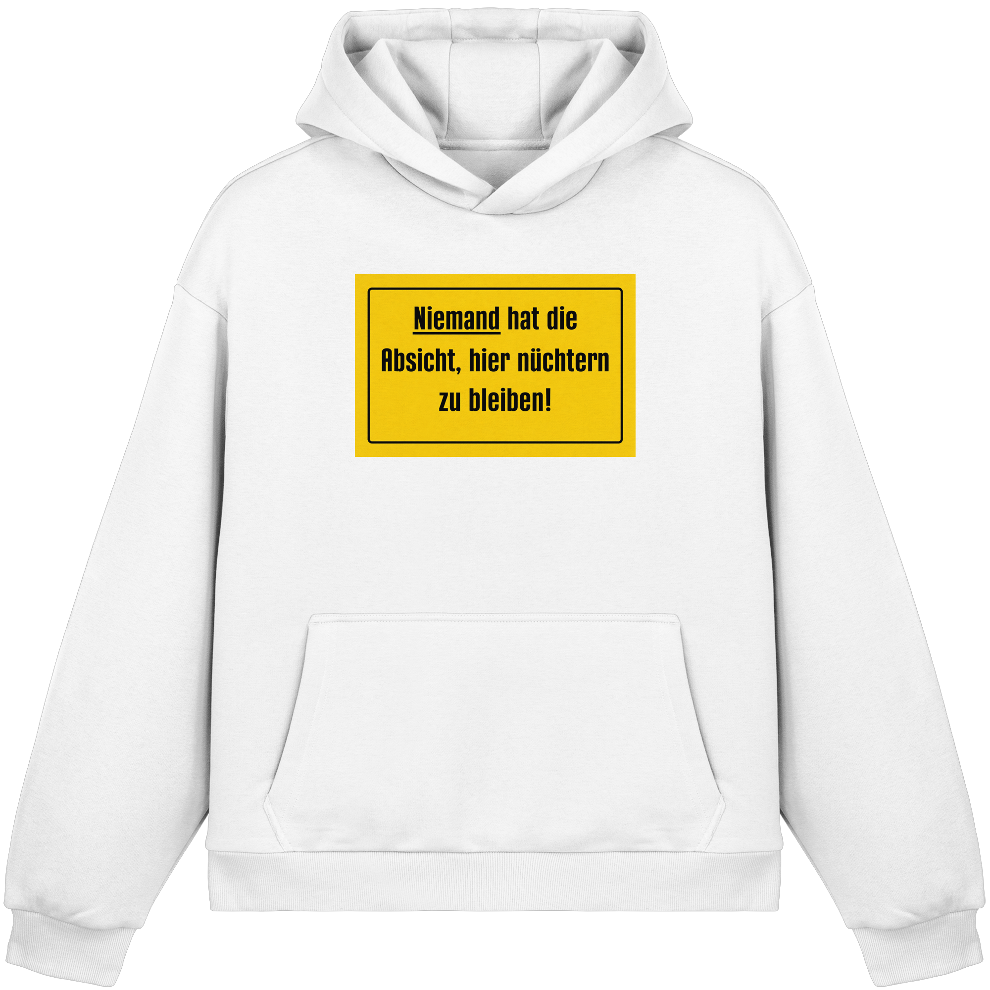 Nüchtern! - Fluffy Boxcut Hoodie