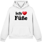 I Love Feet - Fluffy Boxcut Hoodie