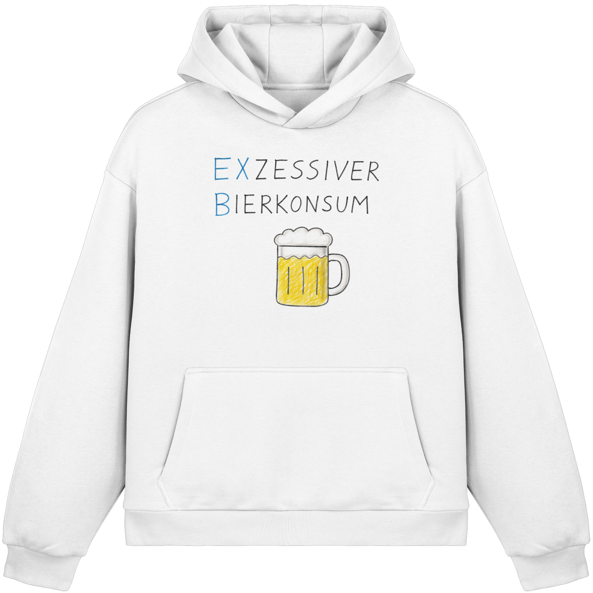 Exzessiver Bierkonsum - Fluffy Boxcut Hoodie