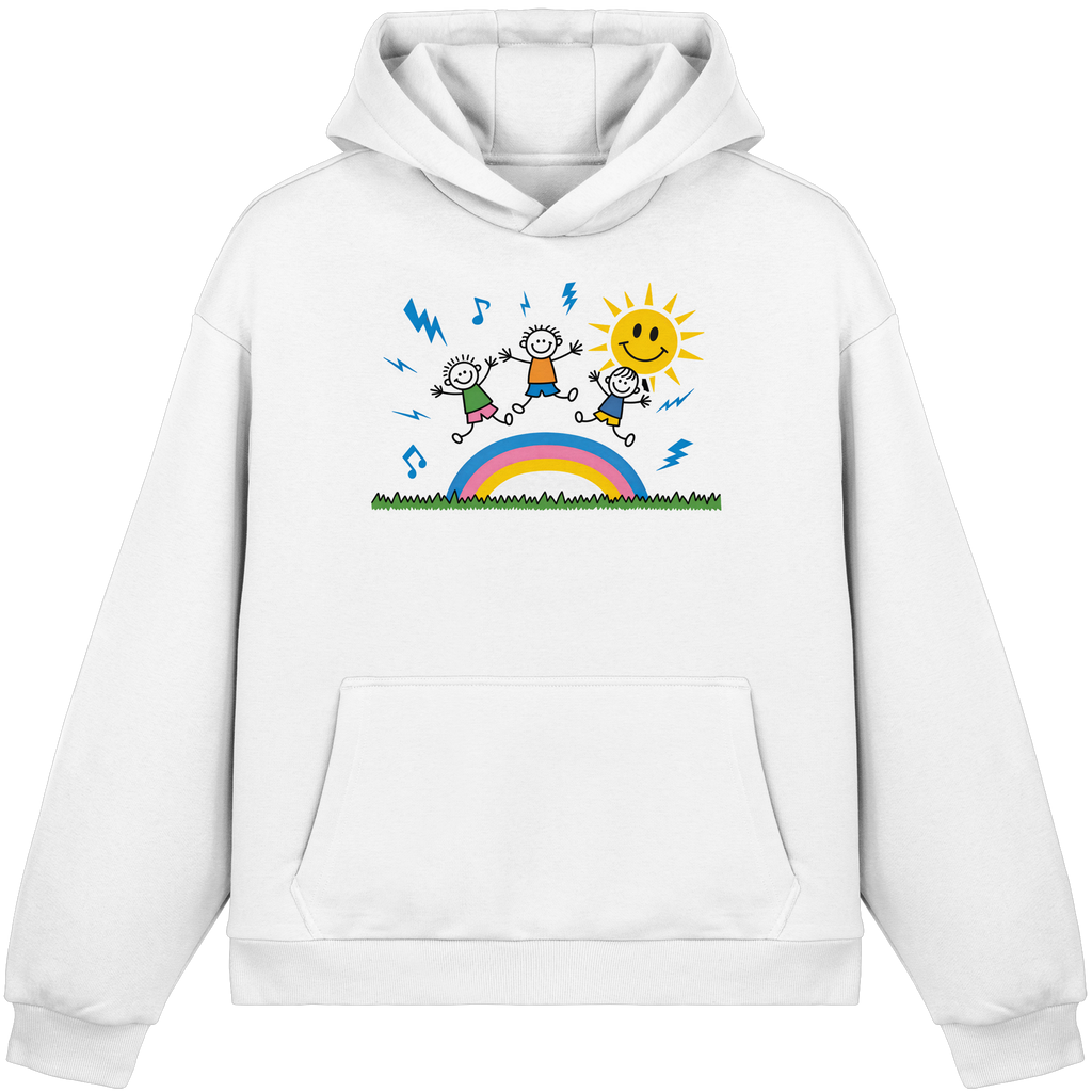 Keta - White - Fluffy Boxcut Hoodie