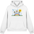 Keta - White - Fluffy Boxcut Hoodie