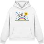 Keta - White - Fluffy Boxcut Hoodie