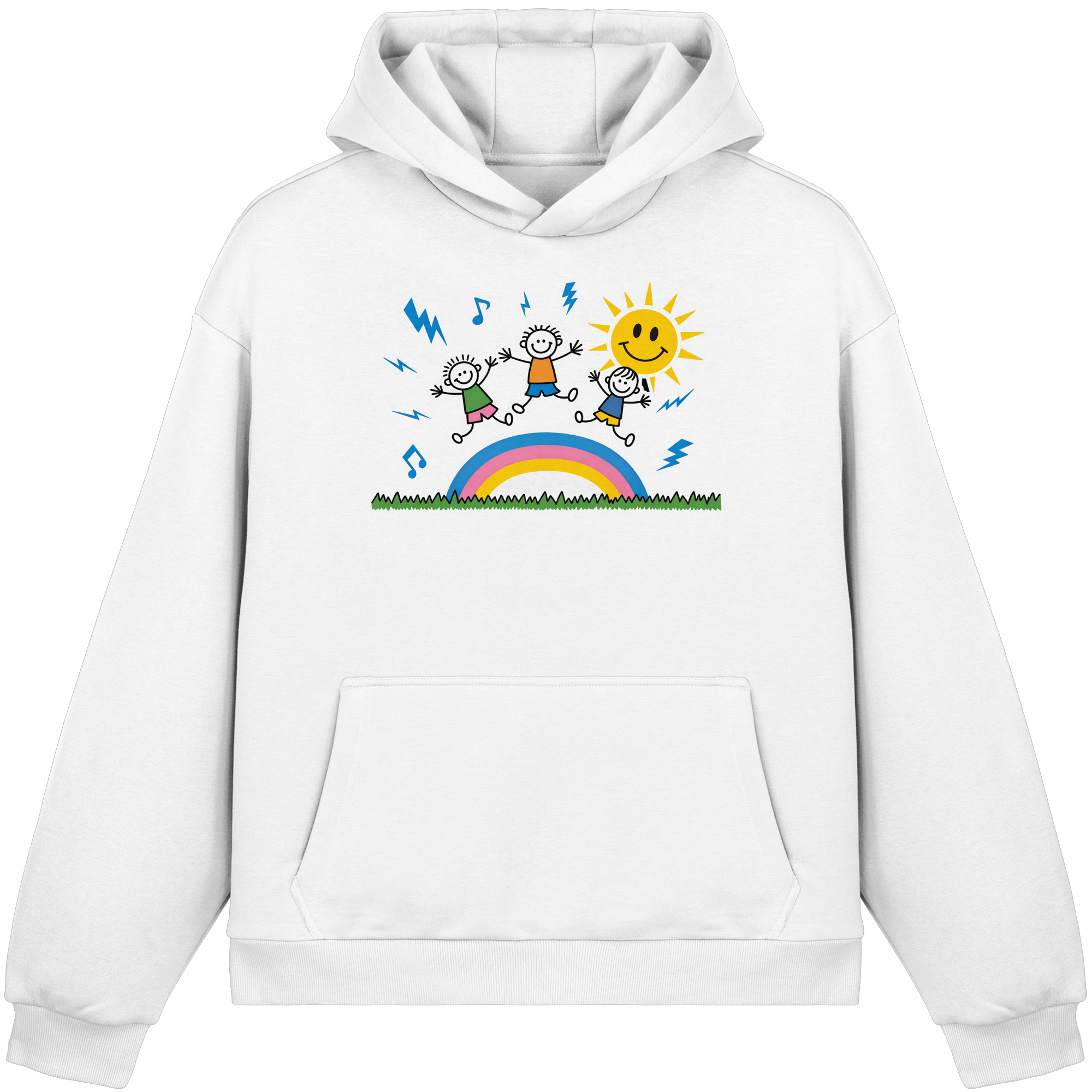 Keta - White - Fluffy Boxcut Hoodie