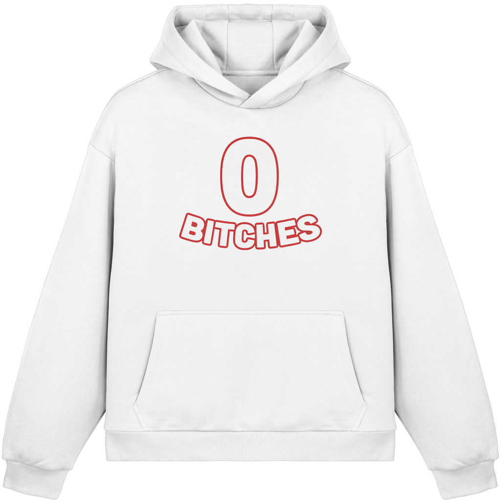 0 Bitches - Fluffy Boxcut Hoodie
